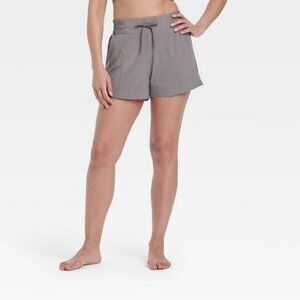Women's Active Light Mid-Rise Shorts 4" - All In Motion™ Taupe XXL